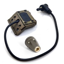 Tactical Crane Type Interface Tailcap & Pressure Switch Button Extended Side Mount