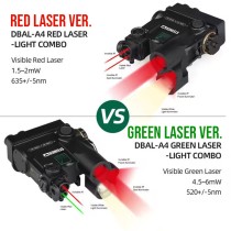 DBAL-A4 Dual Beam Laser Sight, (Visible+Infrared)Laser Sight+Infrared Spotlight/floodlight and Bright White Light, high/Low Mode