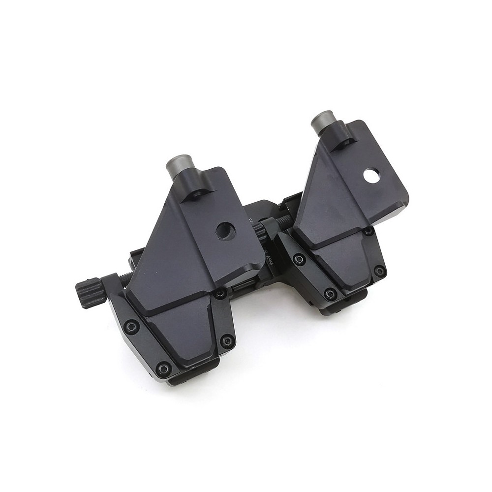 2Pcs NVG Dovetail Shoe J-Arm Mount for Bracket Assembly Couples with A Folding Binocular Bridge or Flip to Side