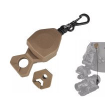 3-Hole Helmet Bracket Mount NVG Lanyard Integrated Base NVG Bracket Lanyard
