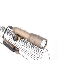 M600DF Flashlight with 20mm Rail,1400 Lumens, with Modular Remote Pressure Switch & Pressure Switch Mount Slot Fit M&K System