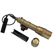 M600DF Flashlight with 20mm Rail,1400 Lumens, with Modular Remote Pressure Switch & Pressure Switch Mount Slot Fit M&K System