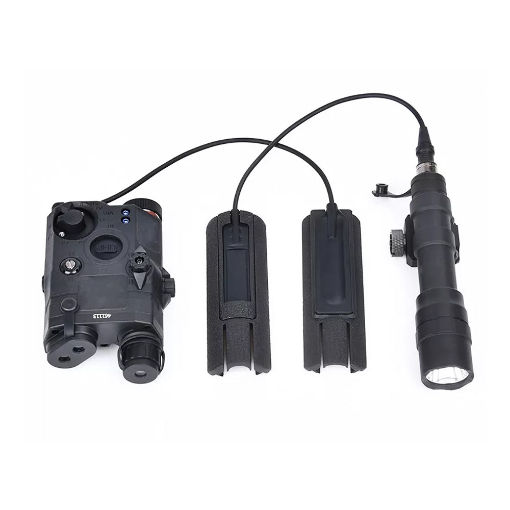 Nylon PEQ15 Red/Green/Blue IR Fill Light Indicator Sight, & Remote Pressure Switch & Switch Mount Slot,for 20mm Rail