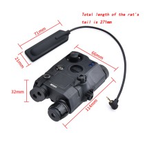 Nylon PEQ15 Red/Green/Blue IR Fill Light Indicator Sight, & Remote Pressure Switch & Switch Mount Slot,for 20mm Rail