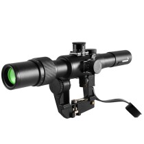 New SVD 3-9X26 FFP Riflescope, 3-9X Optic Sights Red Reticle with Anti-Reflective Lens Protect Covers & Side Rail Mounting