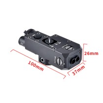 Metal CQBL-1 Red/Green/Blue IR Indicator Sight,&AXON Dual Wire Remote Pressure Switch(SF+2.5), & M300A LED White Flashlight