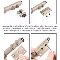 M300A LED SF Flashlight,with Remote Pressure Switch & Mount for 20mm Rail & Offset Mount for Mlok&Keymod