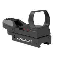 ORSUNUPT Red Dot Sight Tactical Reflex Rifle Scope Adjustable Reticle