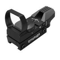 ORSUNUPT Red Dot Sight Tactical Reflex Rifle Scope Adjustable Reticle
